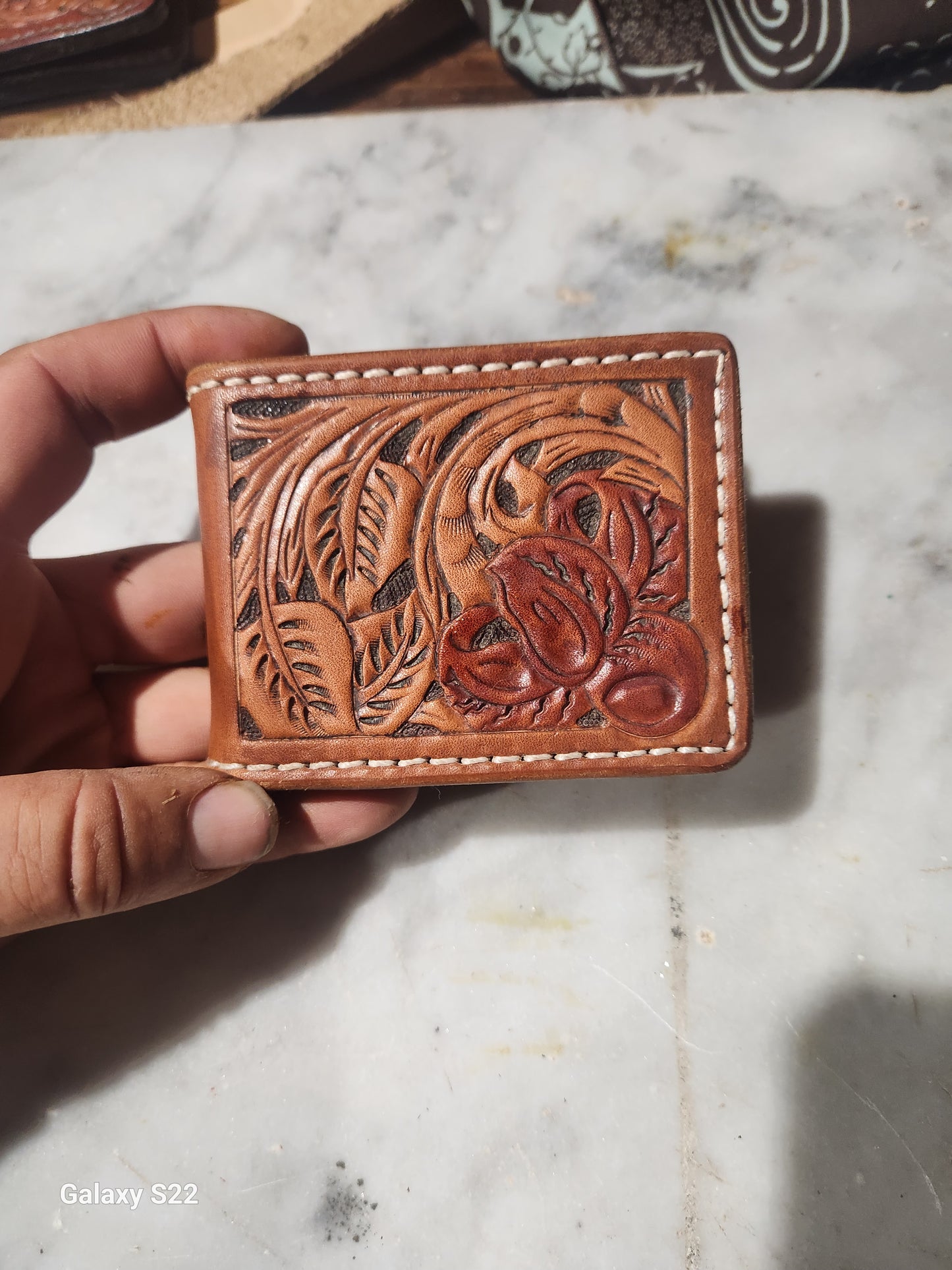 Front pocket money clip wallet