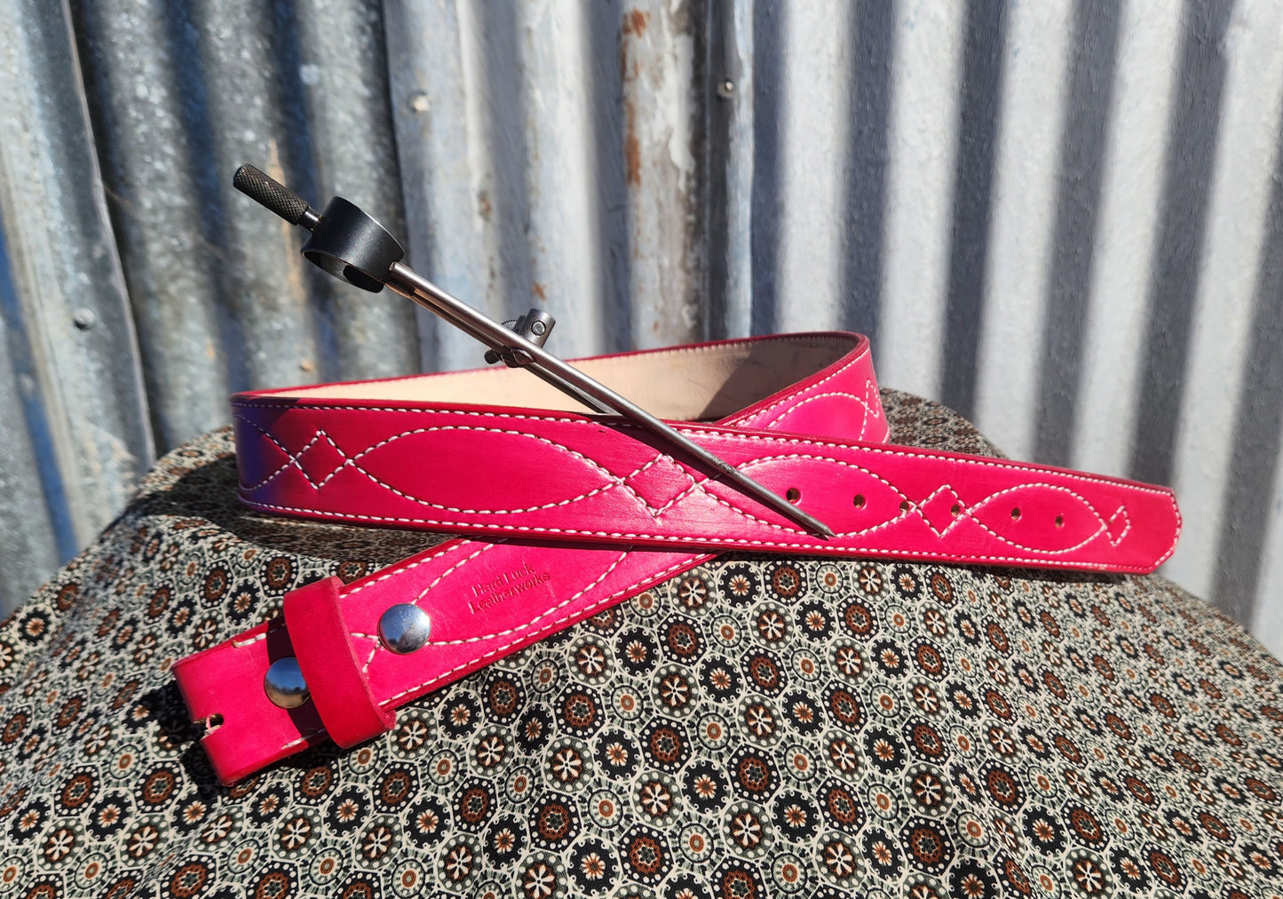 Gunslinger stitched belt