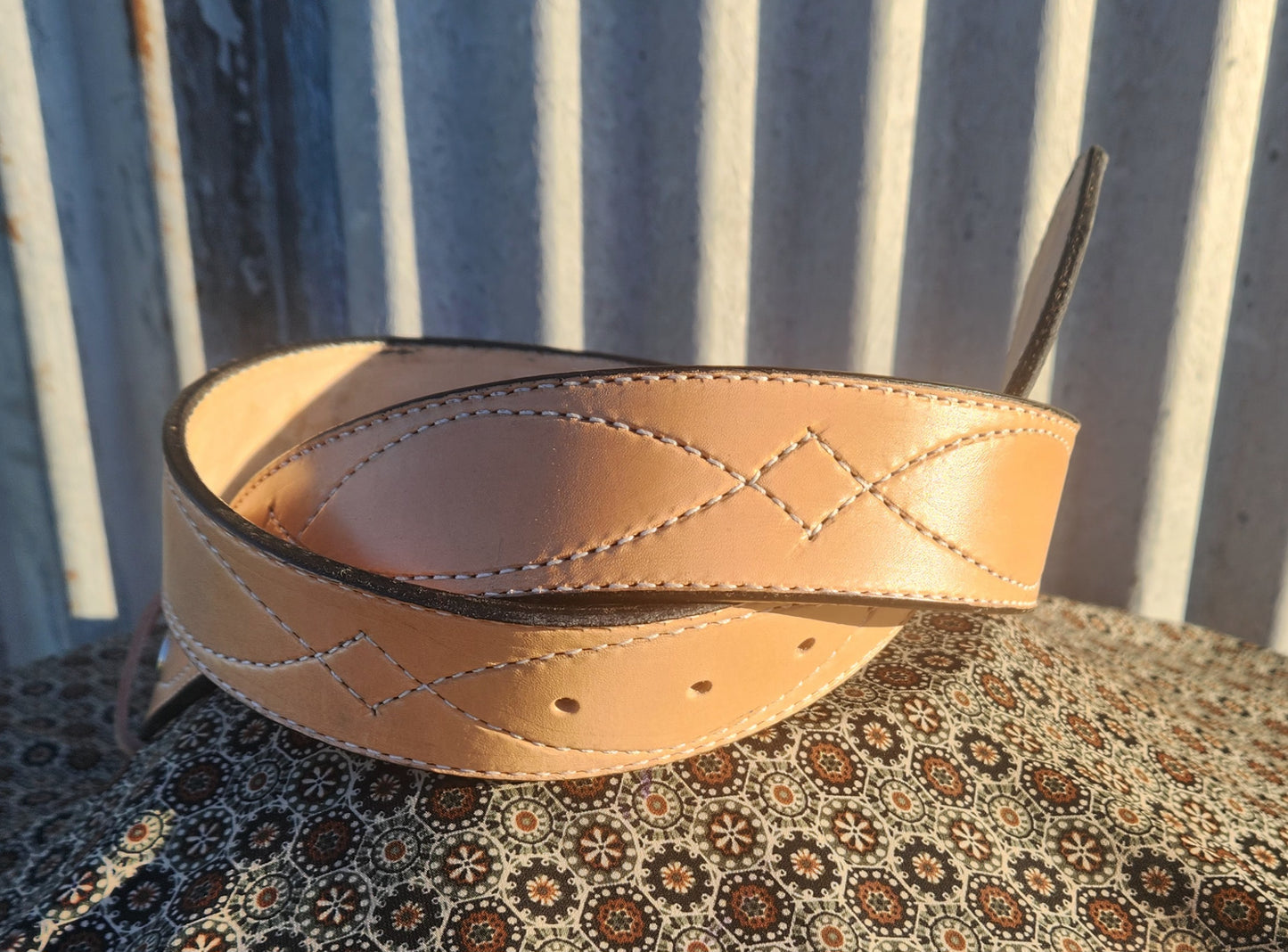 Gunslinger stitched belt