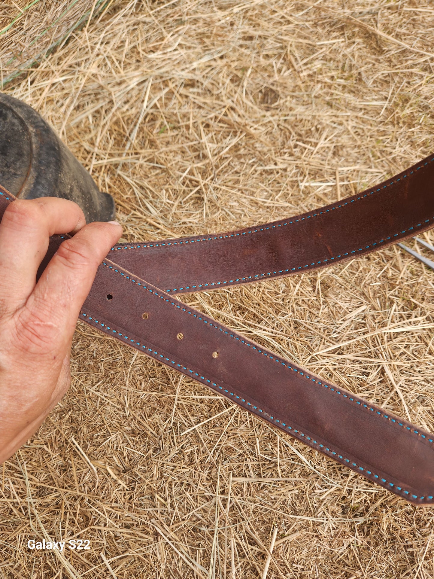 Gunslinger stitched belt