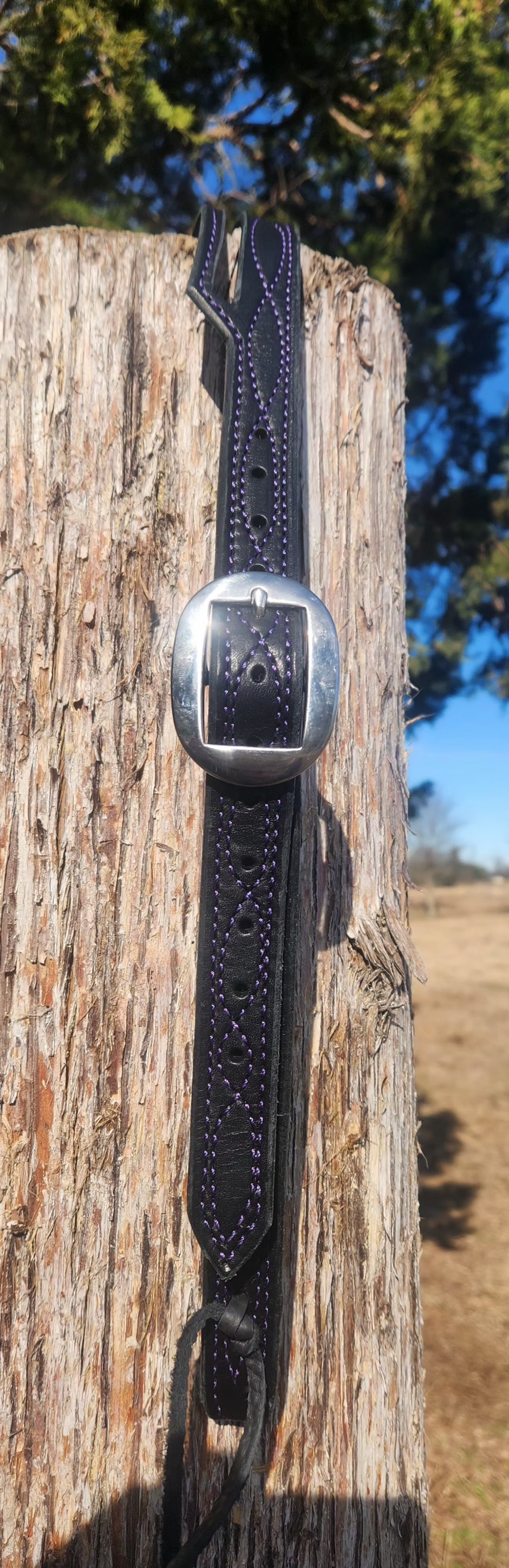 Stitched slit ear headstalls