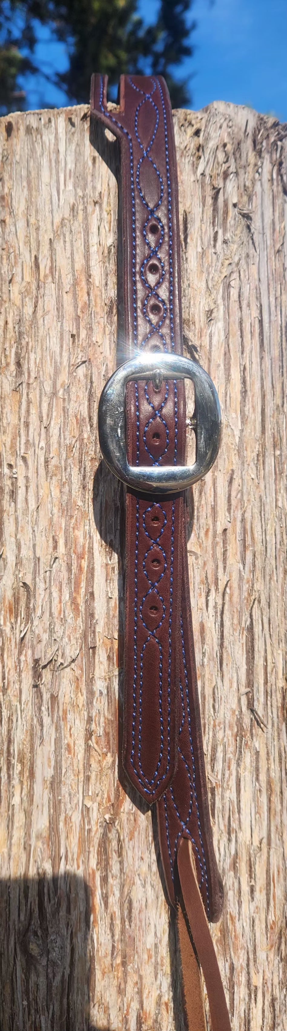 Stitched slit ear headstalls