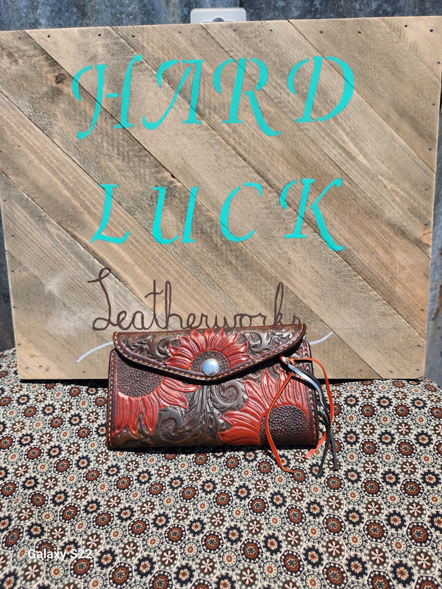 Sunflower Clutch Wallet