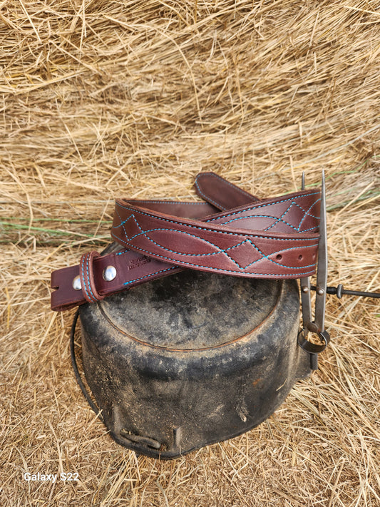 Gunslinger stitched belt